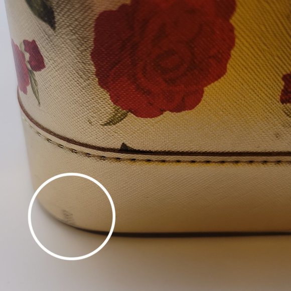 GOLD ROSES COLORED Cosmetics TRAVELING TRAIN CASE - Picture 9 of 11